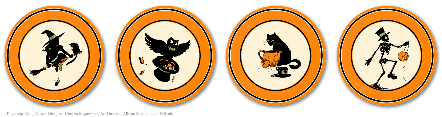 Plates for Pottery Barn Kids Halloween 2011